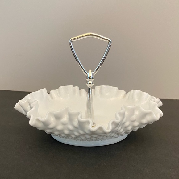 Fenton Other - Vintage Authentic Fenton Milk Glass Candy Dish